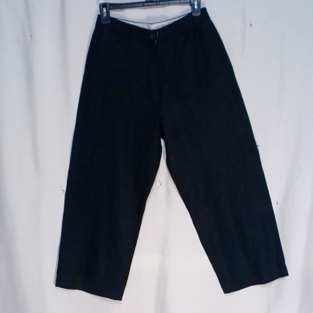 DEANE AND WHITE WOMENS SLACKS SIZE 8 IN BLACK LINEN ⚫️ ♥️ 👌 😍 🖤